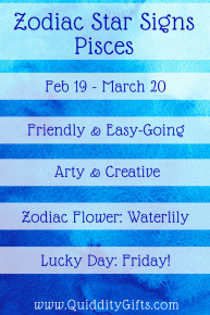 pisces zodiac sign characteristics and information